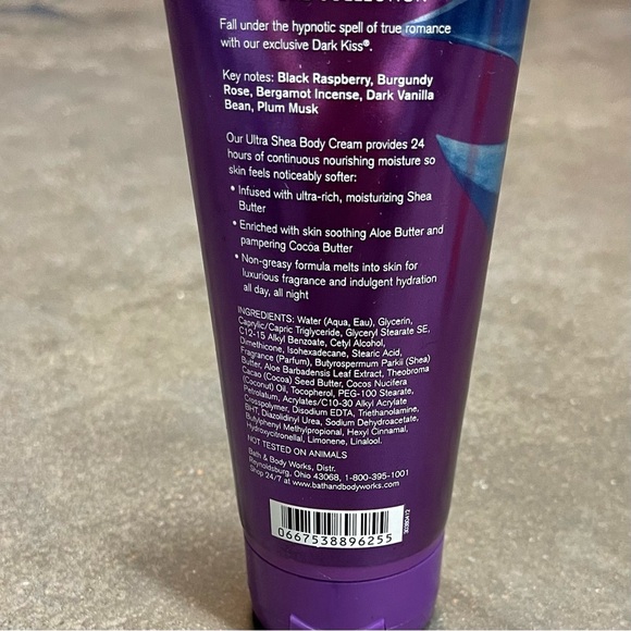 Bath & Body Works Dark Kiss Ultra Shea Body Cream - Picture 4 of 5